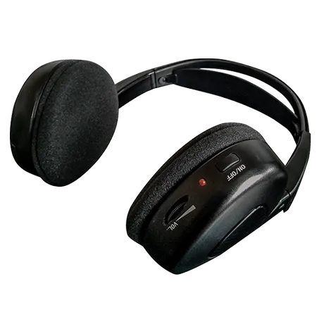 Dual channel wireless fold-flat headphones